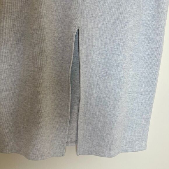 Old Navy | Cozy Maxi Column Skirt Light Heather Gray | Small - Picture 5 of 7